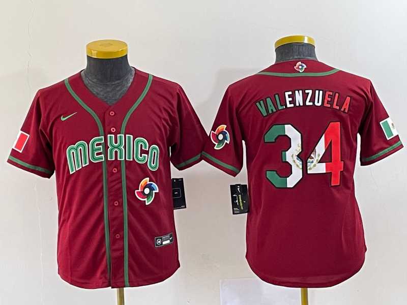 Youth Mexico Baseball #34 Fernando Valenzuela 2023 Red World Classic Stitched Jersey10,We sell and wholesale Youth Mexico Baseball #34 Fernando Valenzuela 2023 Red World Classic Stitched Jersey10 on line form chian!